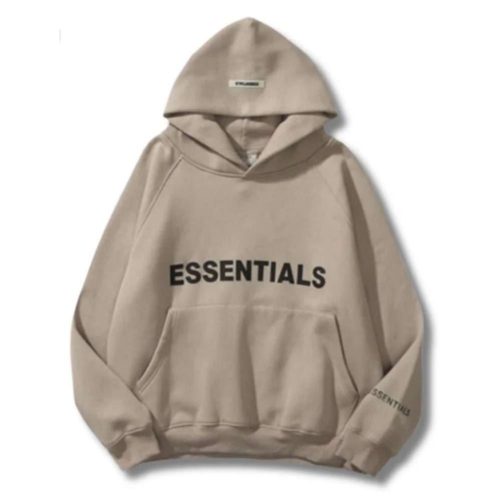 Essentials Fear Of God Khaki Sweatshirt Hoodie Size S - Picture 2 of 9